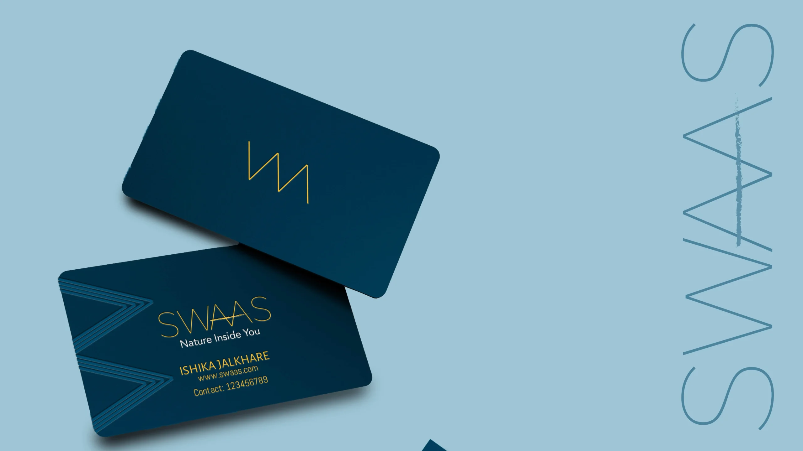 Swaas seed cards that can be planted, promoting eco-consciousness.