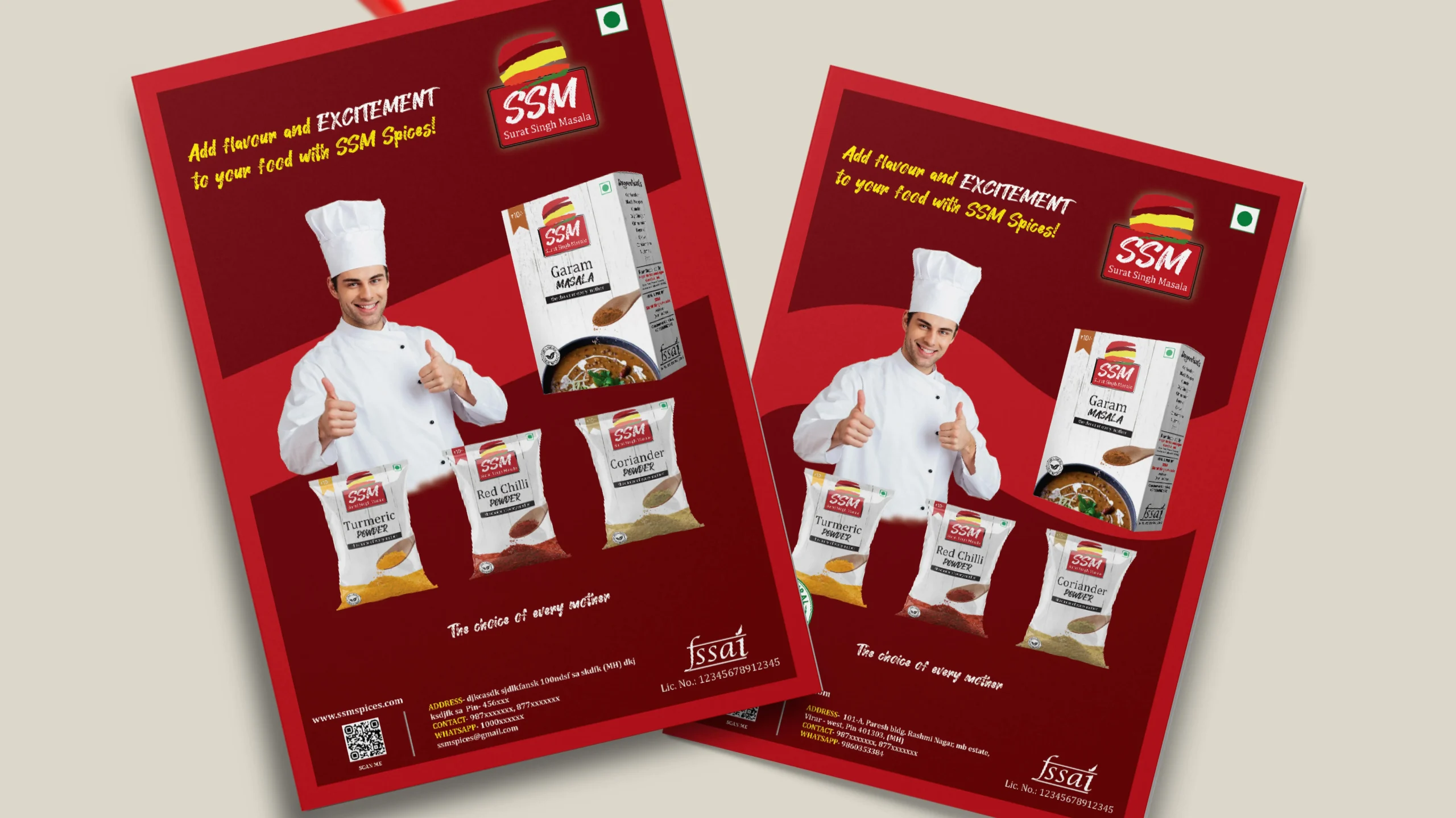 SSM Masala Vibrant Brand Identity