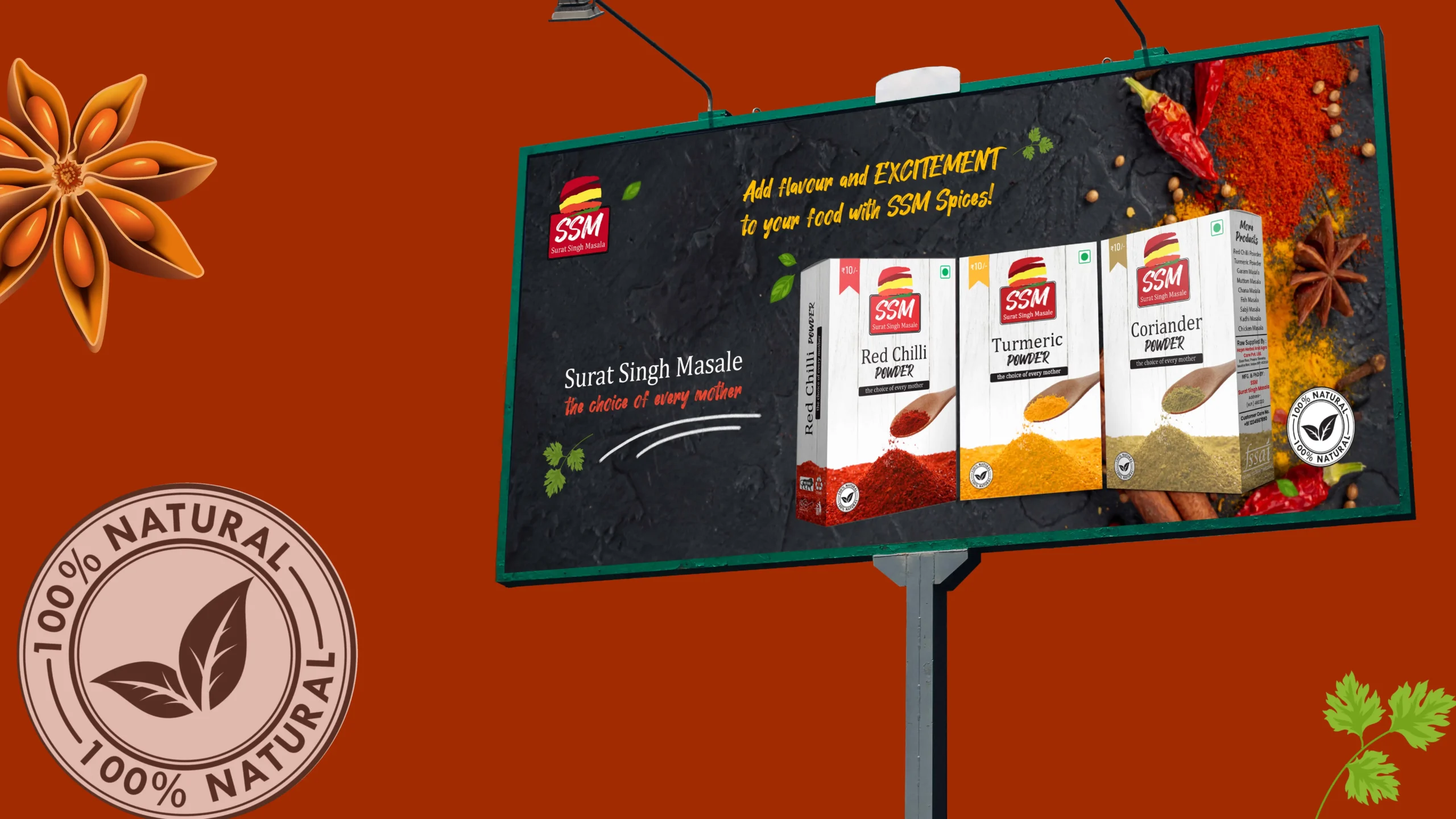 SSM Masala Vibrant Brand Identity