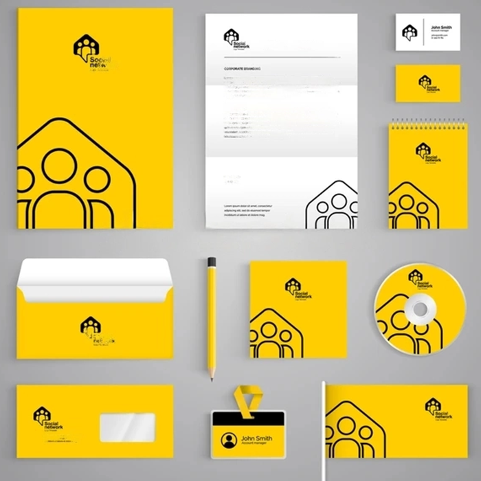 Letterheads Design for Branding Kit pages
