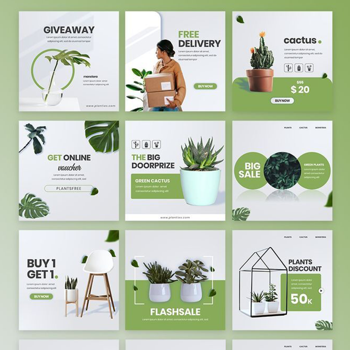 Social Media Design for Branding Kit pages