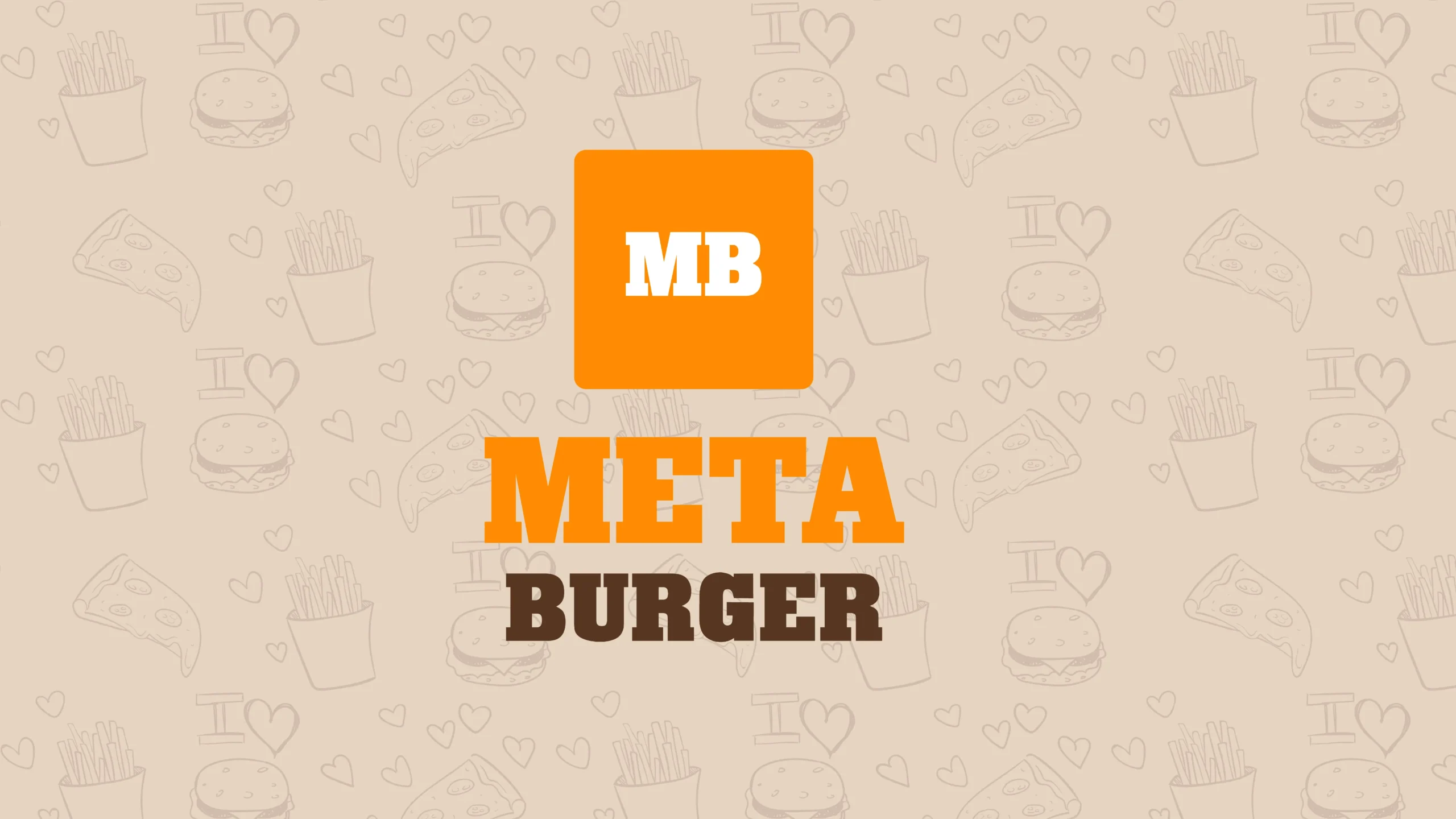 Meta Burger Eye-Catching Logo