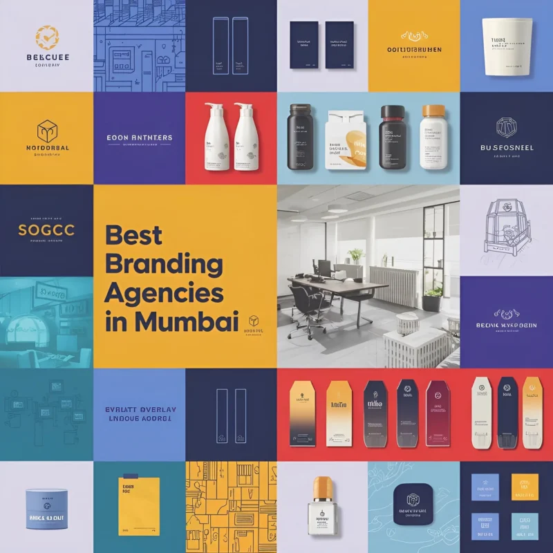 In-a-vibrant-illustrative-style-a collage with text best branding agencies in Mumbai